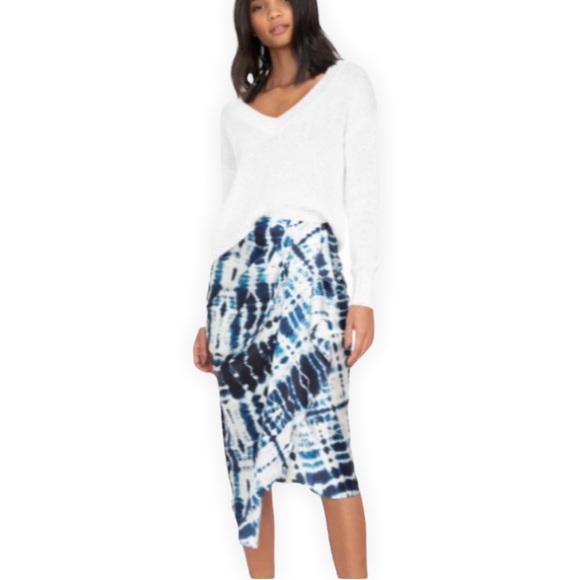 Generation Love Dresses & Skirts - Generation Love Indigo Tie Dye Nia Silk Skirt (M)
